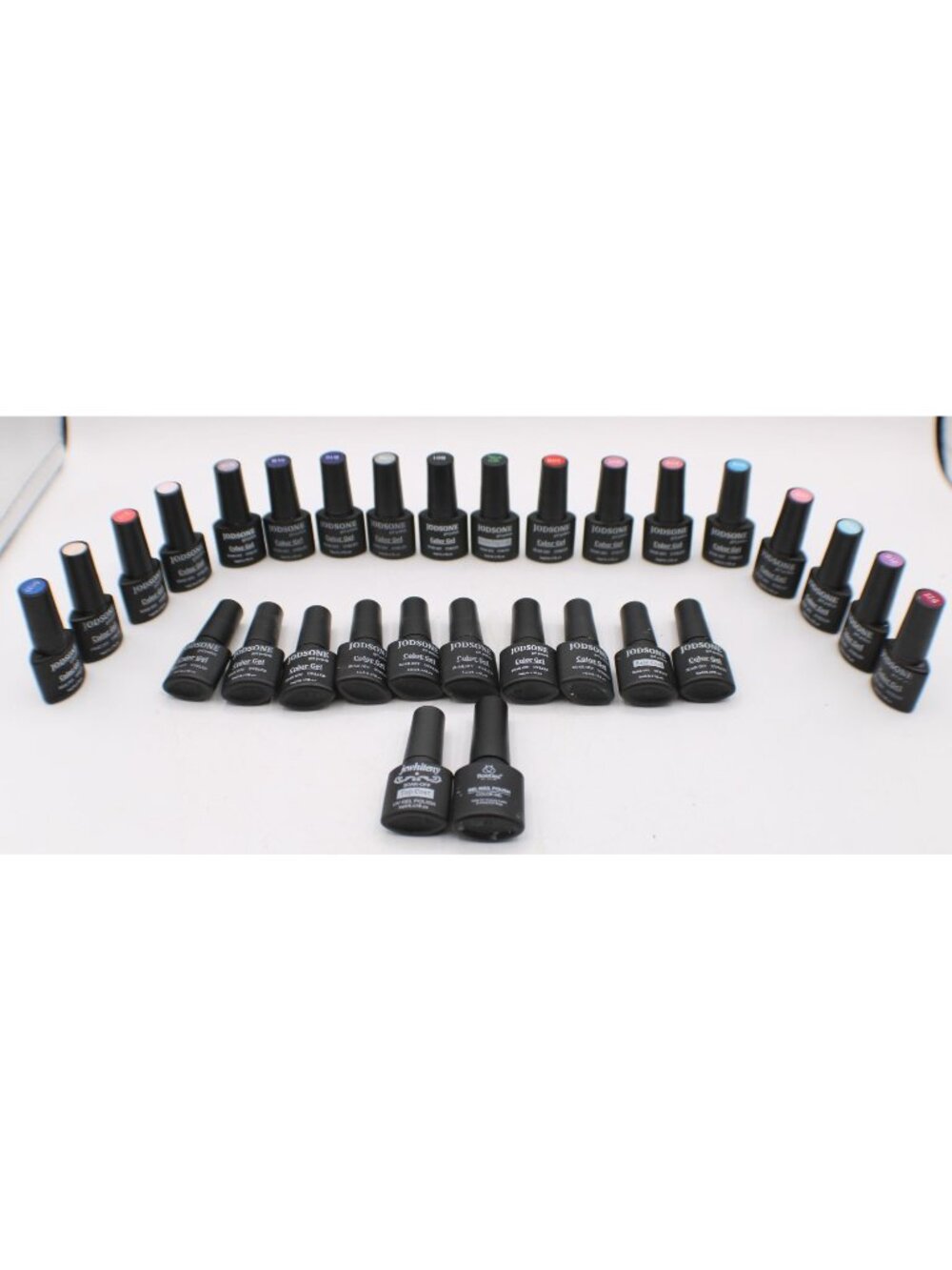 Jodsone Gel Polish 30-Pieces UV/LED Soak-Off Nail Many Colors Base Top Coat 5ml